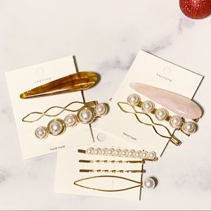 10 Piece Stylish Hair Barrettes & Hair Pins